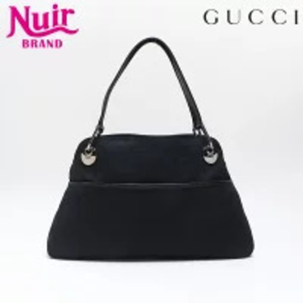 Gucci GG Canvas Shoulder Bag Black